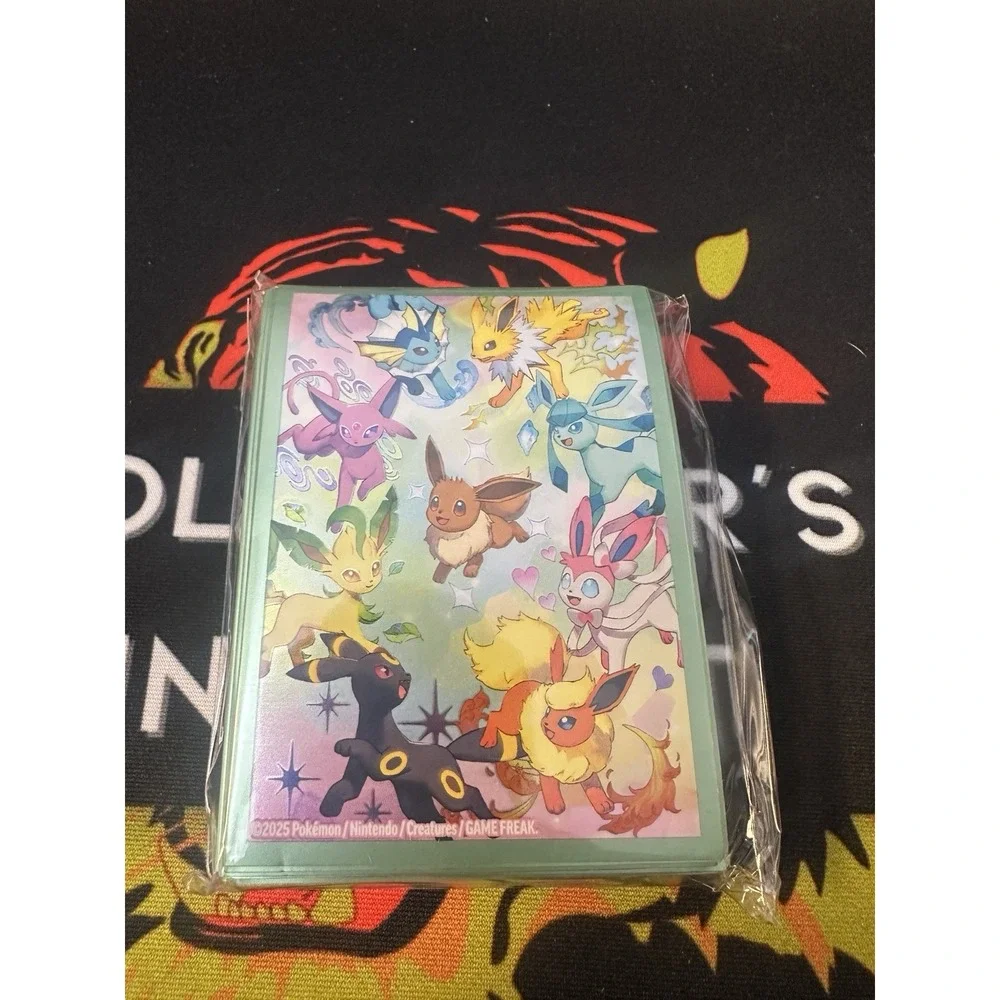 Pokemon Prismatic Evolutions SPC Eeveelutions Card Sleeves 65 Count Sealed